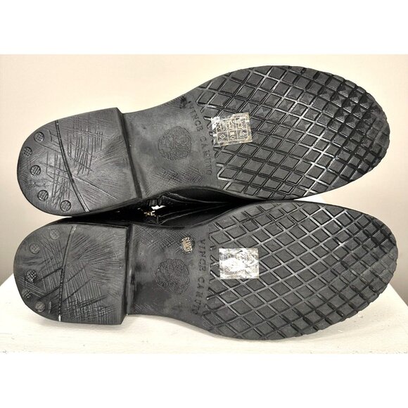 Vince Camuto Womens Leather Boots Toralina Combat Lace-Up & Side Zip Size 6.5M - Picture 9 of 14